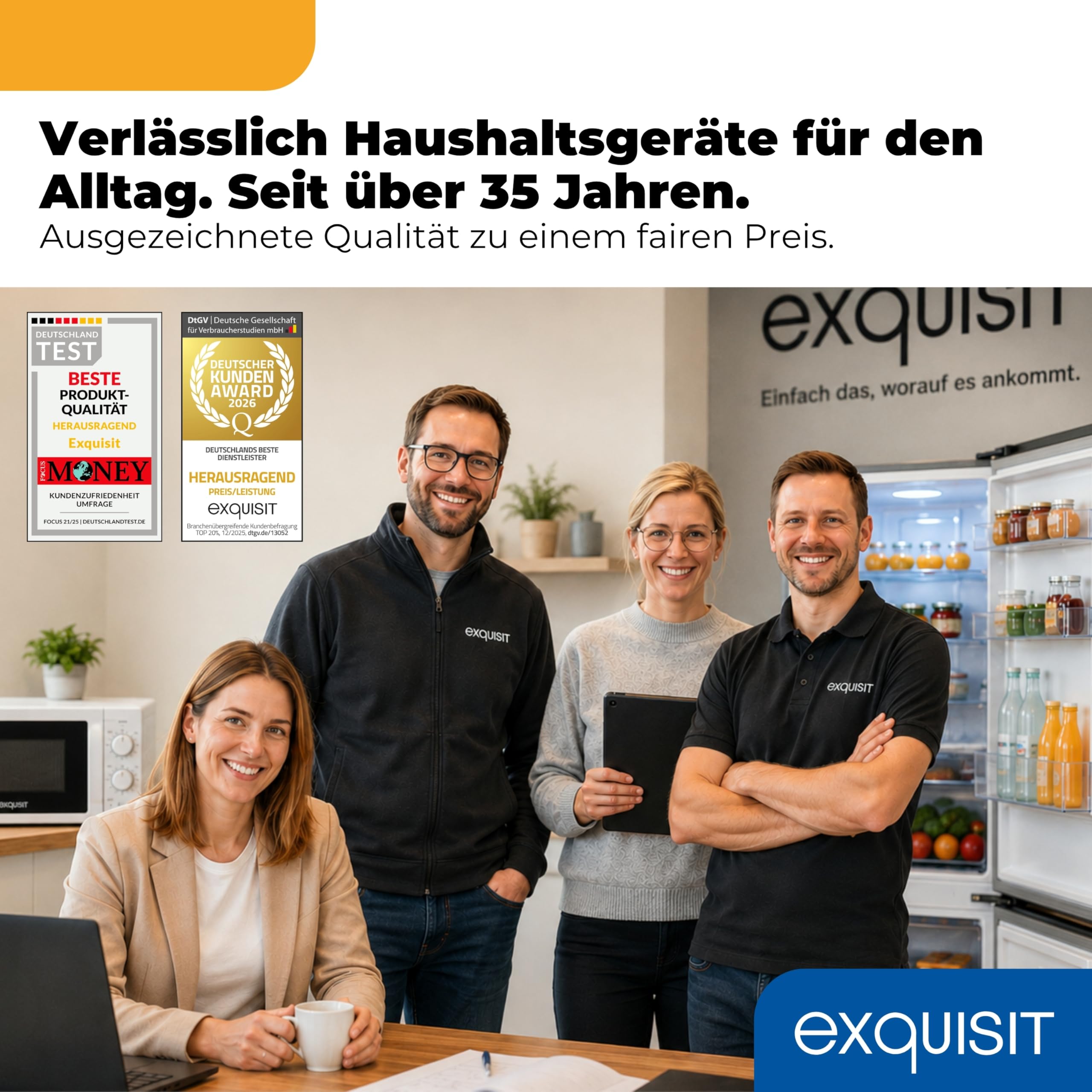 Exquisit French Door Kühl-Gefrierkombination 506 l, No Frost | Inoxlook, Wasserspender, LED, Schnellgefrieren, 183 l Gefrieren, Energieklasse E, 38 dB