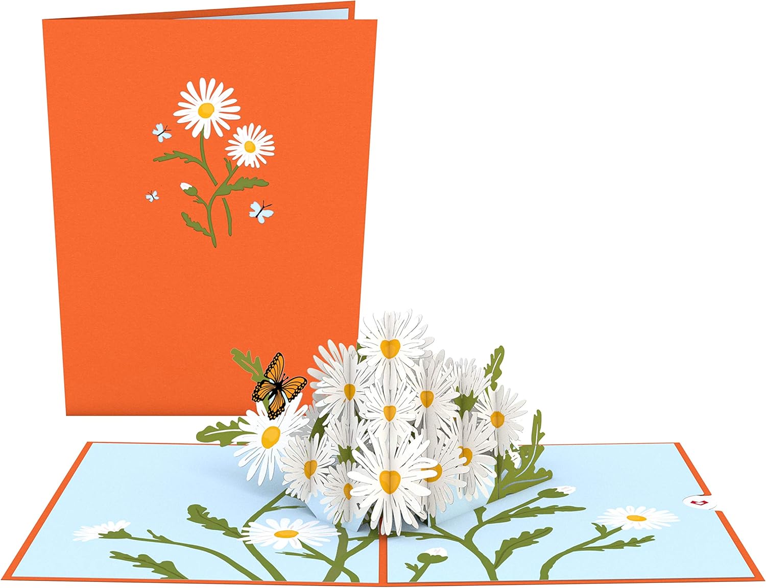 Lovepop Cards - Daisies with Monarch Butterfly, 3D Butterfly Birthday Card, Thank You Card, Blank Envelope Included - Image 2