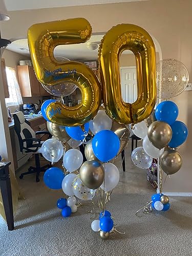 Vista 830 de Globos de números 0 de 40 pulgadas, globos negros de números para números 10, 20, 30, 40, 50, 60, 70, 80, 90, 100, globos de números 10, 20, 30, 40