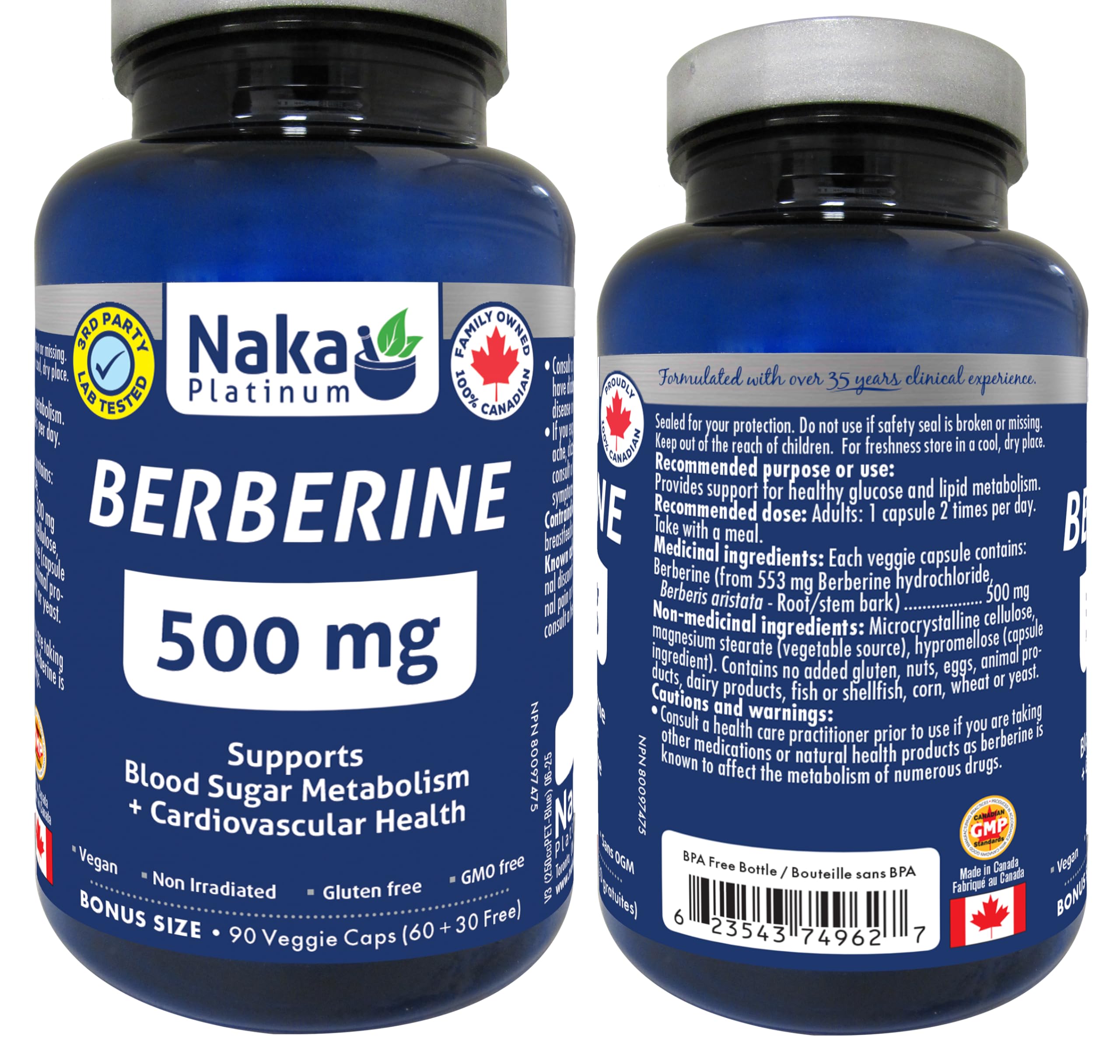 Naka Platinum Berberine Supplement
