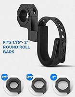 Vista 3 de KEMIMOTO Soporte para herramientas UTV, 2 juegos, barra antivuelco, soporte para herramientas UTV, soporte de pala para barras de rollo de 1.75 a 2