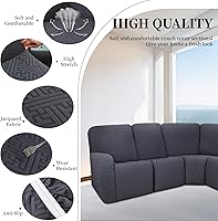 Vista 479 de Fundas 100% impermeables para sofá reclinable seccional, fundas para sofá reclinable en forma de L, funda para sofá seccional de esquina