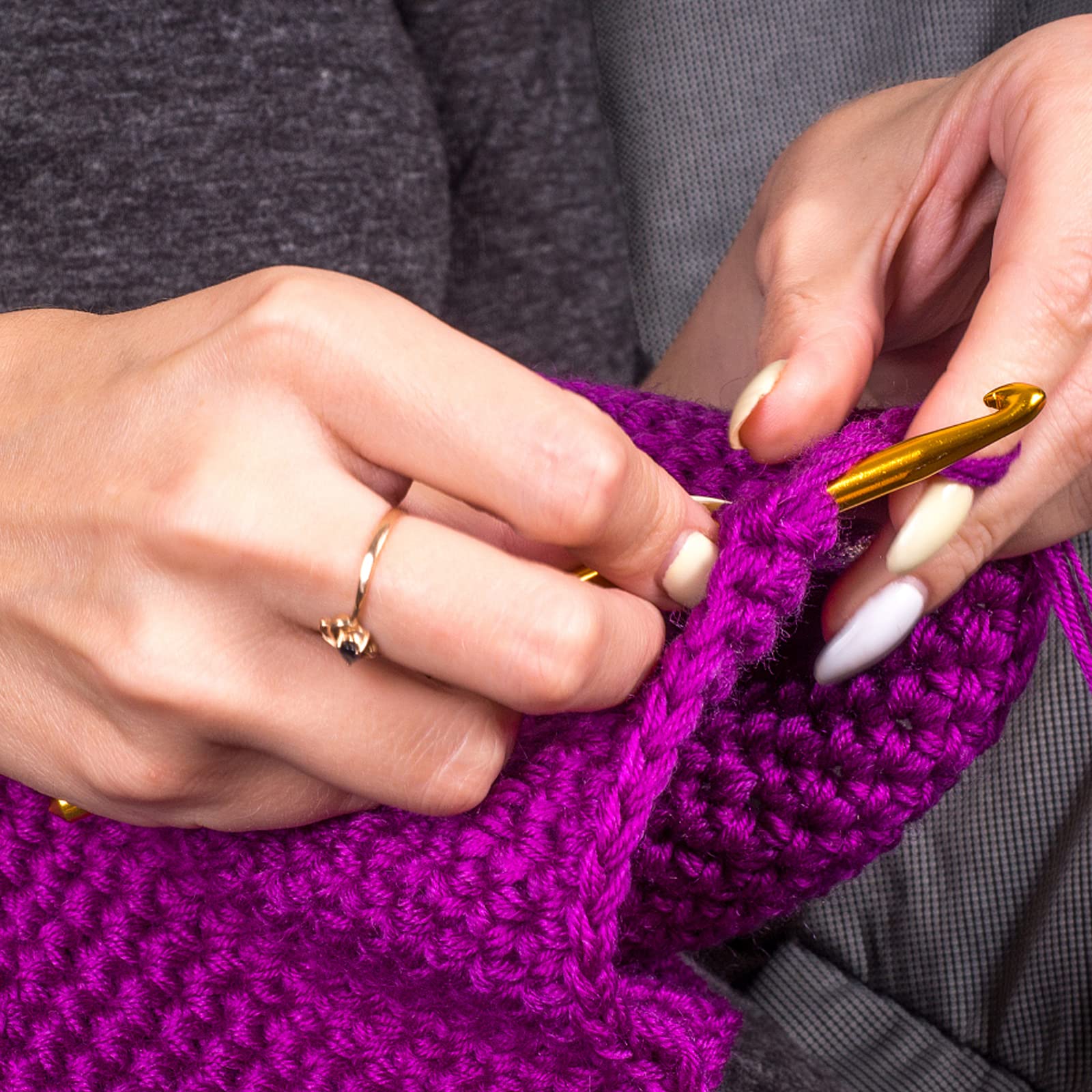 Knitiss Aiguilles à Crochet Set, Ensemble De 14 Pcs Crochet à