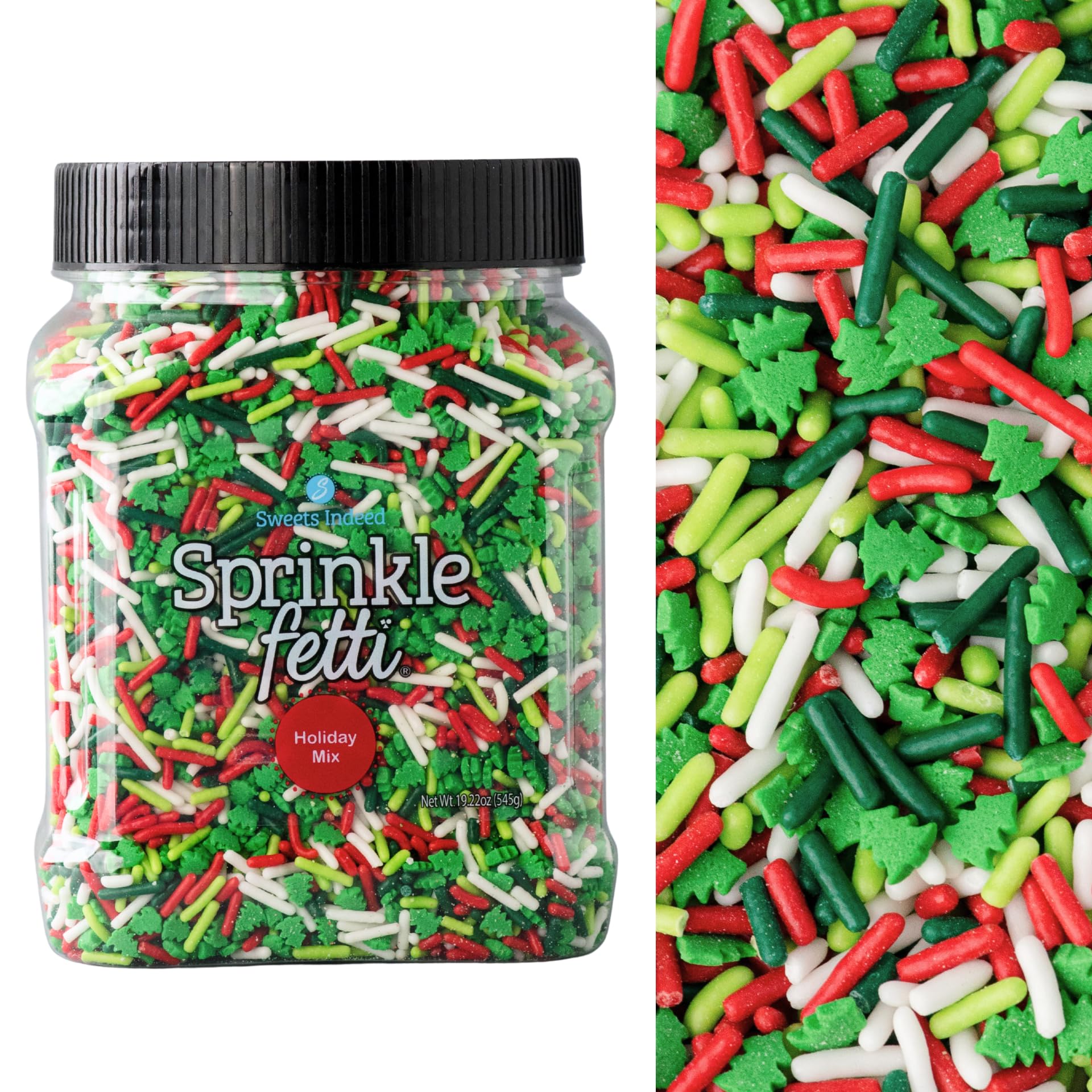 Sweets Indeed, Bulk Sprinkles, 1.3 pounds, Sprinkle Mix, Perfect for Cake Decorations, Baking Ice Cream Cookies Cupcake Topper (Mini Heart) (Holiday)