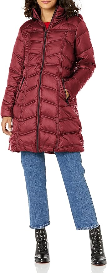 chevron quilted jacket