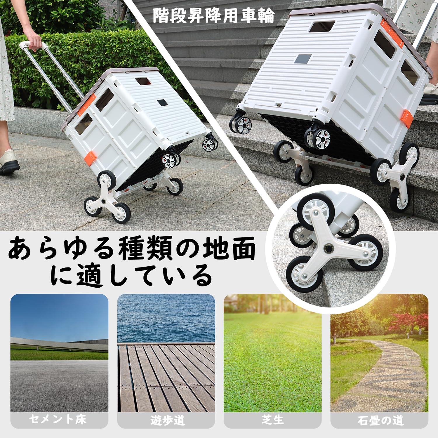 Amazon｜ur×SELORSS BY10C キャリーカート折り畳み式 四輪台車 軽量