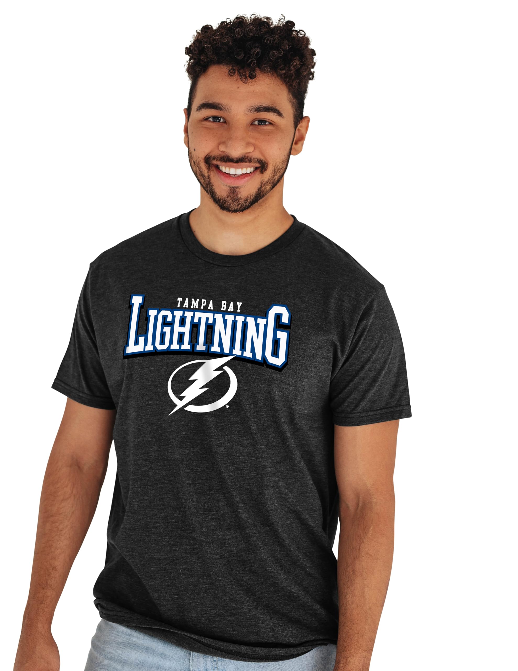 Blue 84 NHL Officially Licensed T-Shirt Heathered Black