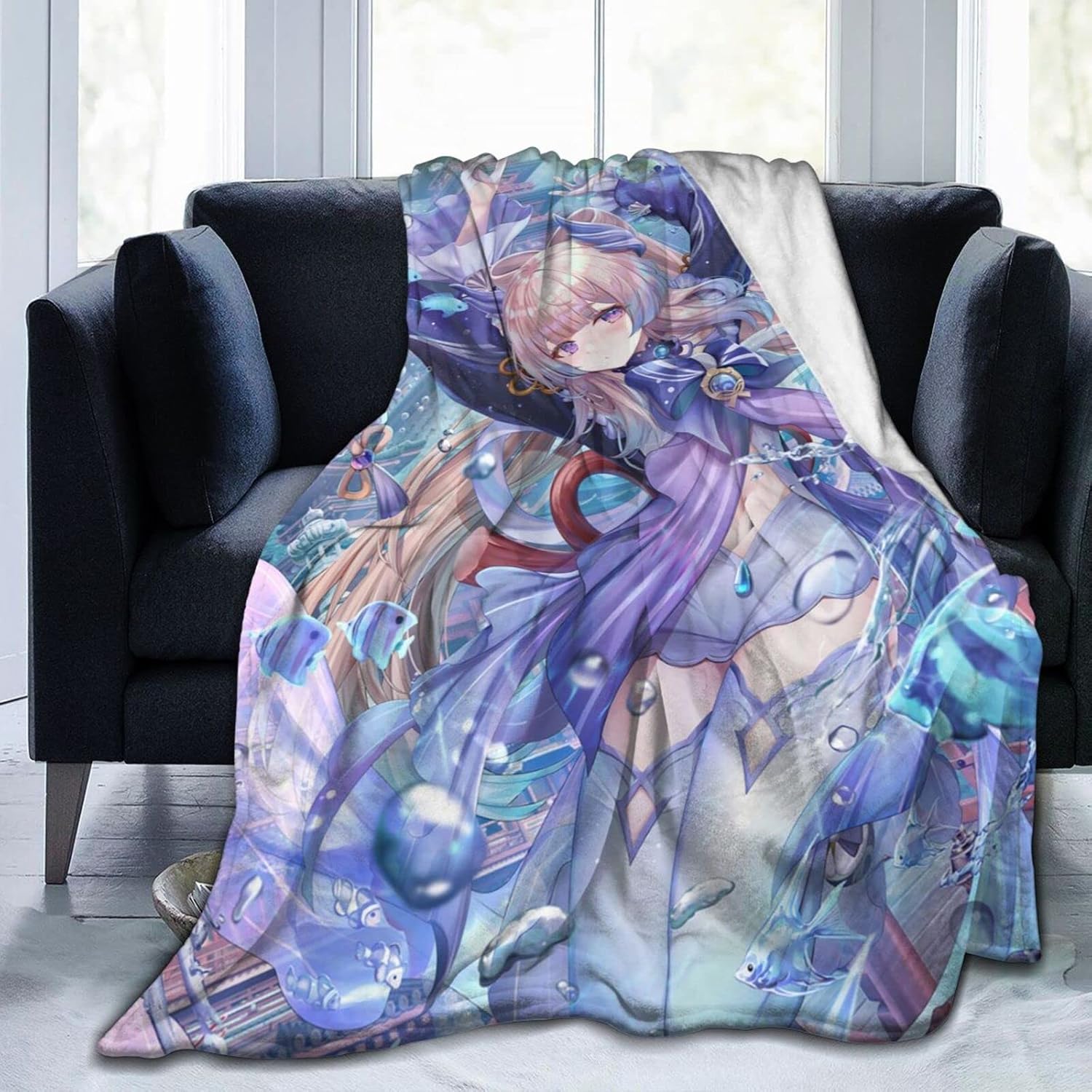 げんしん 原神 珊瑚宮心海 毛布 可愛い フランネルブランケット 超やわらかい 暖かい ふわふわ 通気性 シングルブランケット エアコン毛布 子ども 10代の若者 大人 125x100cm 人気商品 げんしん 原神 珊瑚宮心海 毛布 可愛い フランネルブランケット 超やわらかい 暖かい ふわふわ 通気性 シングルブランケット エアコン毛布 子ども 10代の若者 大人 125x100cm 人気商品