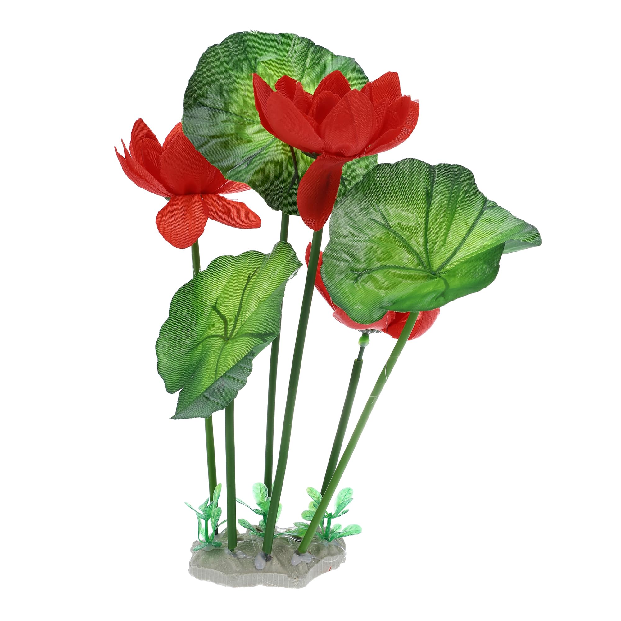 CAPASTEC Aquarium Decoration, Mini PE Ceramics Aquarium Decorations Plants for Aquarium Fish Tank,10.24Inch(Red)