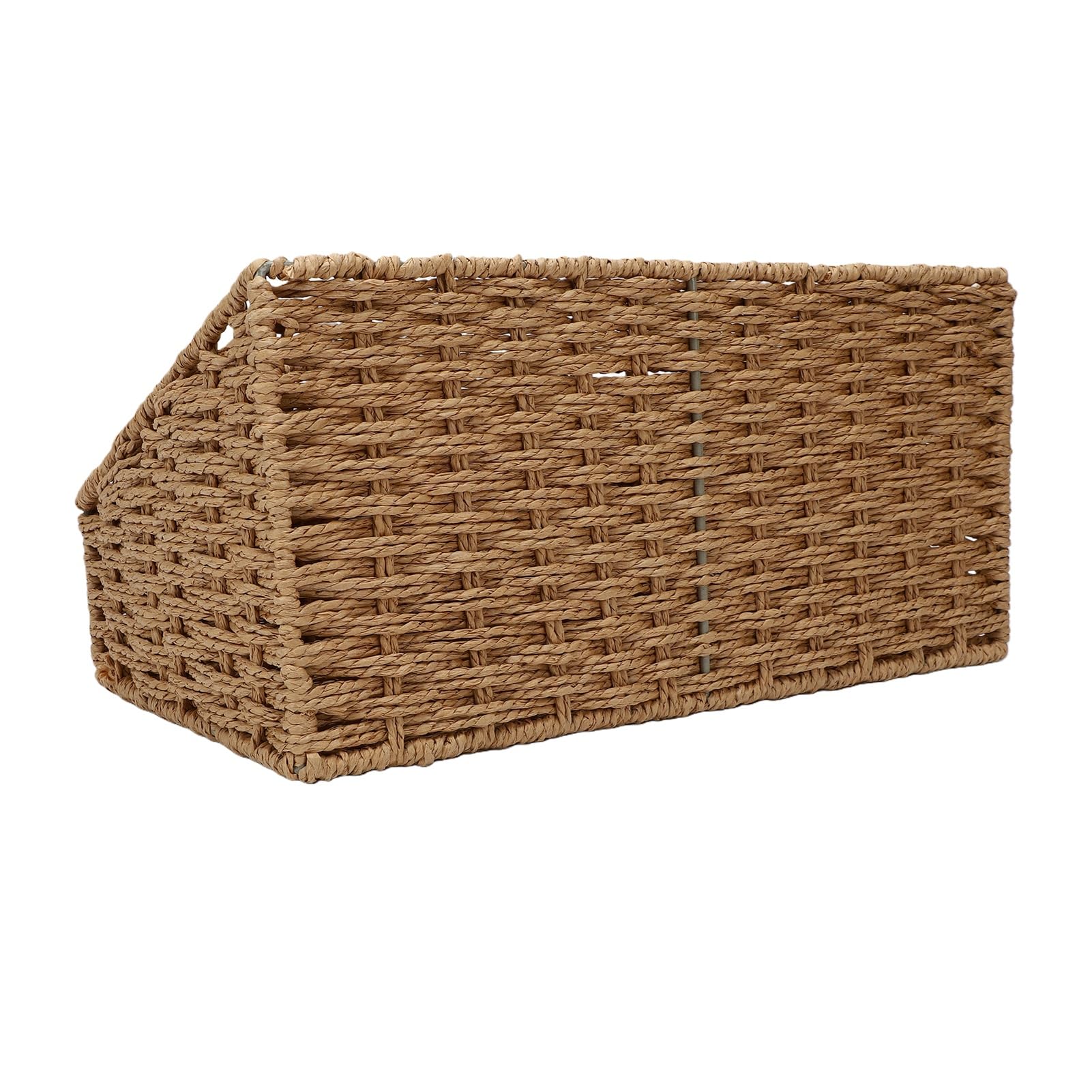 Cryfokt Organizer da Scrivania in Tessuto 2 Pezzi, Scomparti Multipli, 33x18x16 Cm (Abbronzatura leggera)