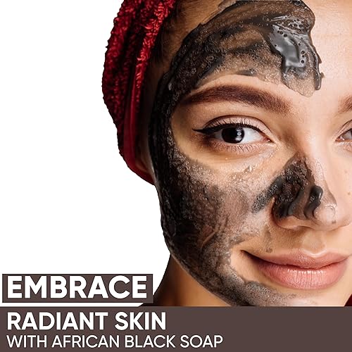 Miniatura 4 de HERBOGANIC Pasta de jabón negro africano crudo de 32 oz - 100% natural puro Producto de Ghana con beneficios de manteca de karité - jabón negro es