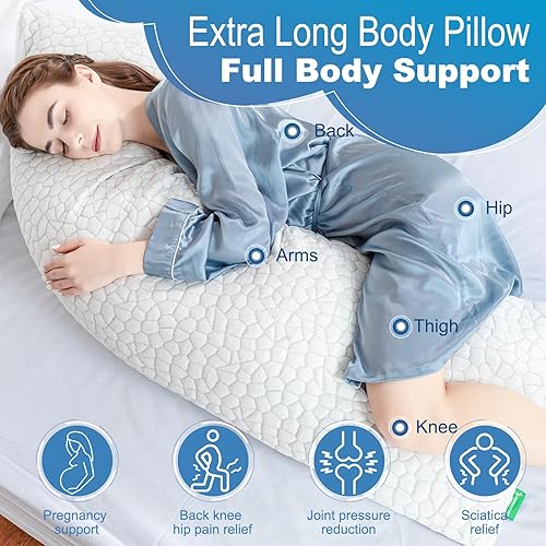 Miniatura 60 de SUPA MODERN Almohadas de cama refrescantes para dormir, 1 paquete de almohadas de espuma viscoelástica trituradas, almohada fresca ajustable