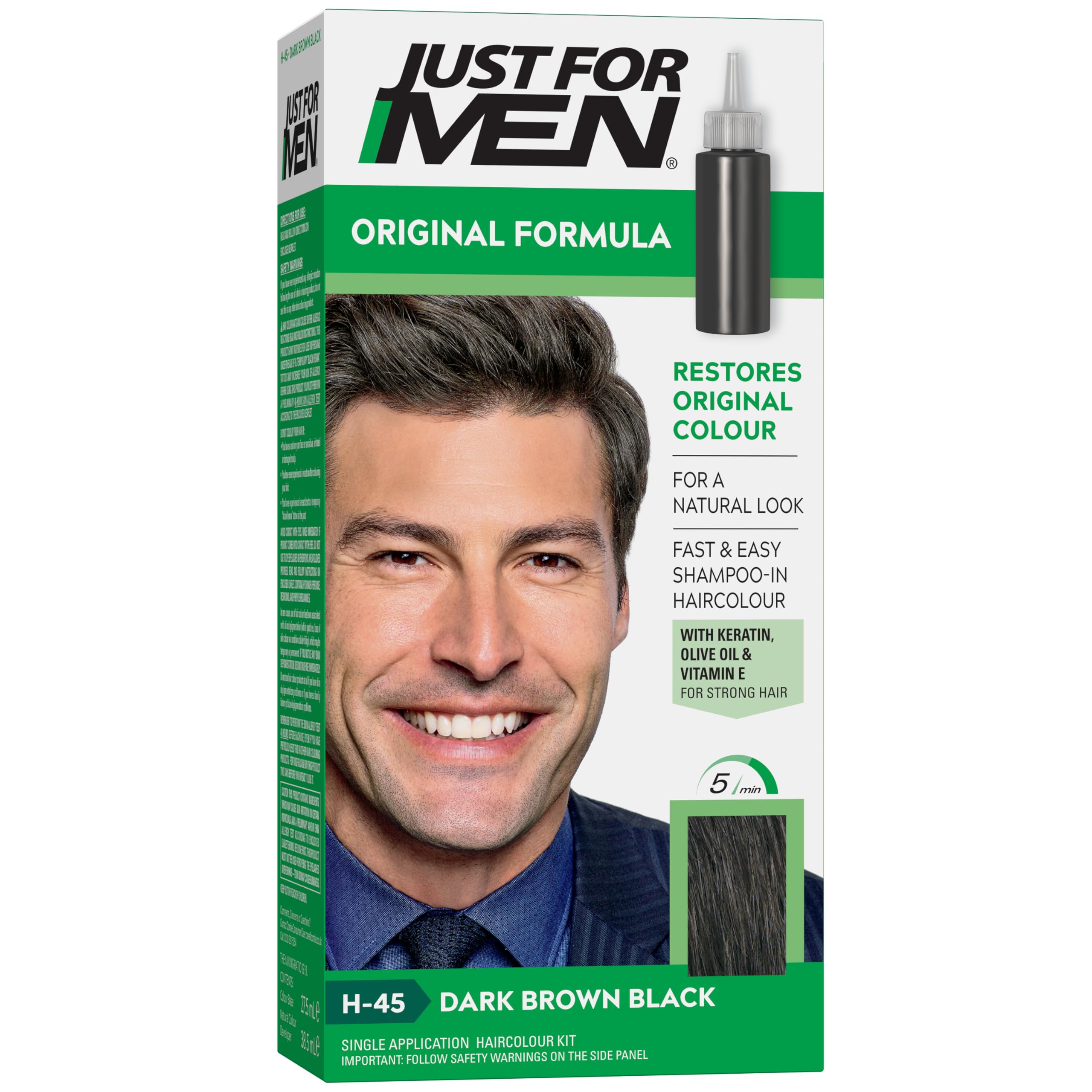 JUST FOR MEN Saç Boyası Koyu Kahve/Siyah