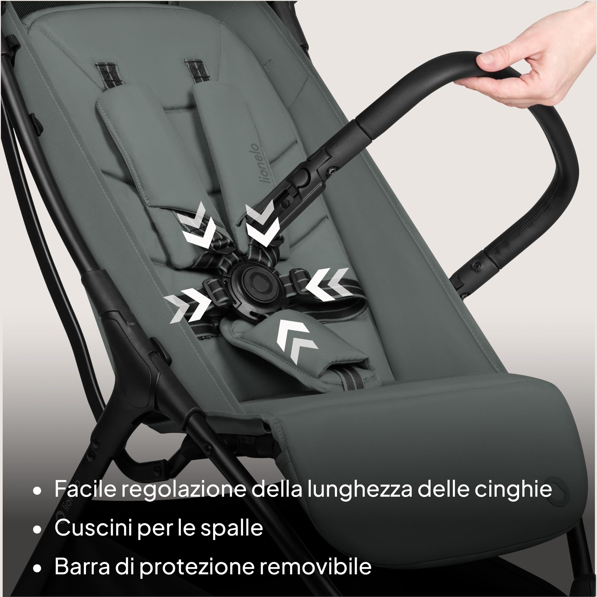 Lionelo AGIA Passeggino Compatto Leggero 22 kg 4 anni Pieghevole