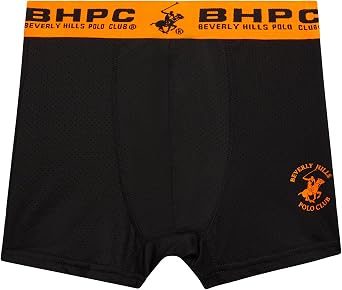 Beverly Hills Polo Club Boys Boxer Briefs 5 Pack Mesh Performance Underwear