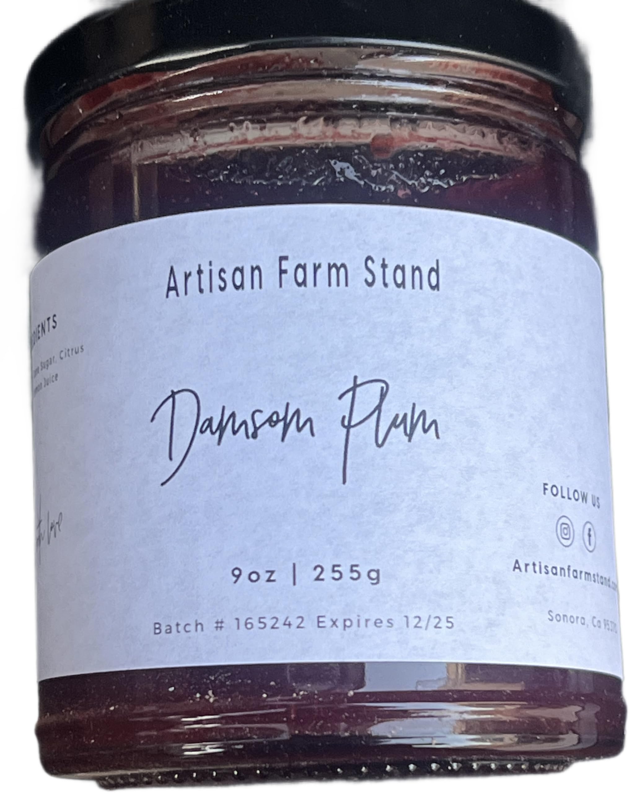 Artisan Farm StandDamson Plum Jam, 9 oz
