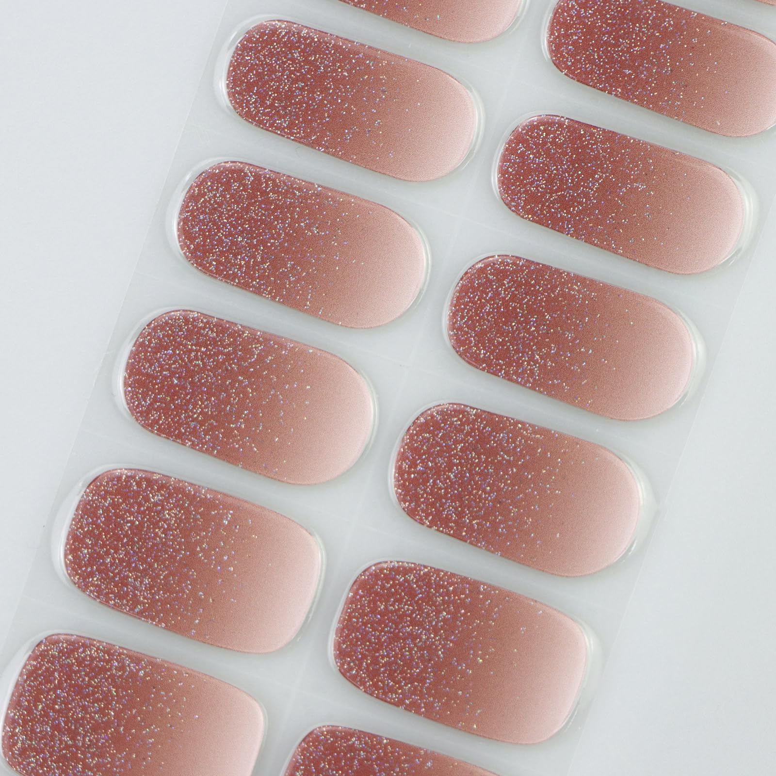 JMEOWIO Glitter Gradient folia do paznokci UV Żel Nail Art naklejka naklejka na paznokcie samoklejąca dekoracja paznokci
