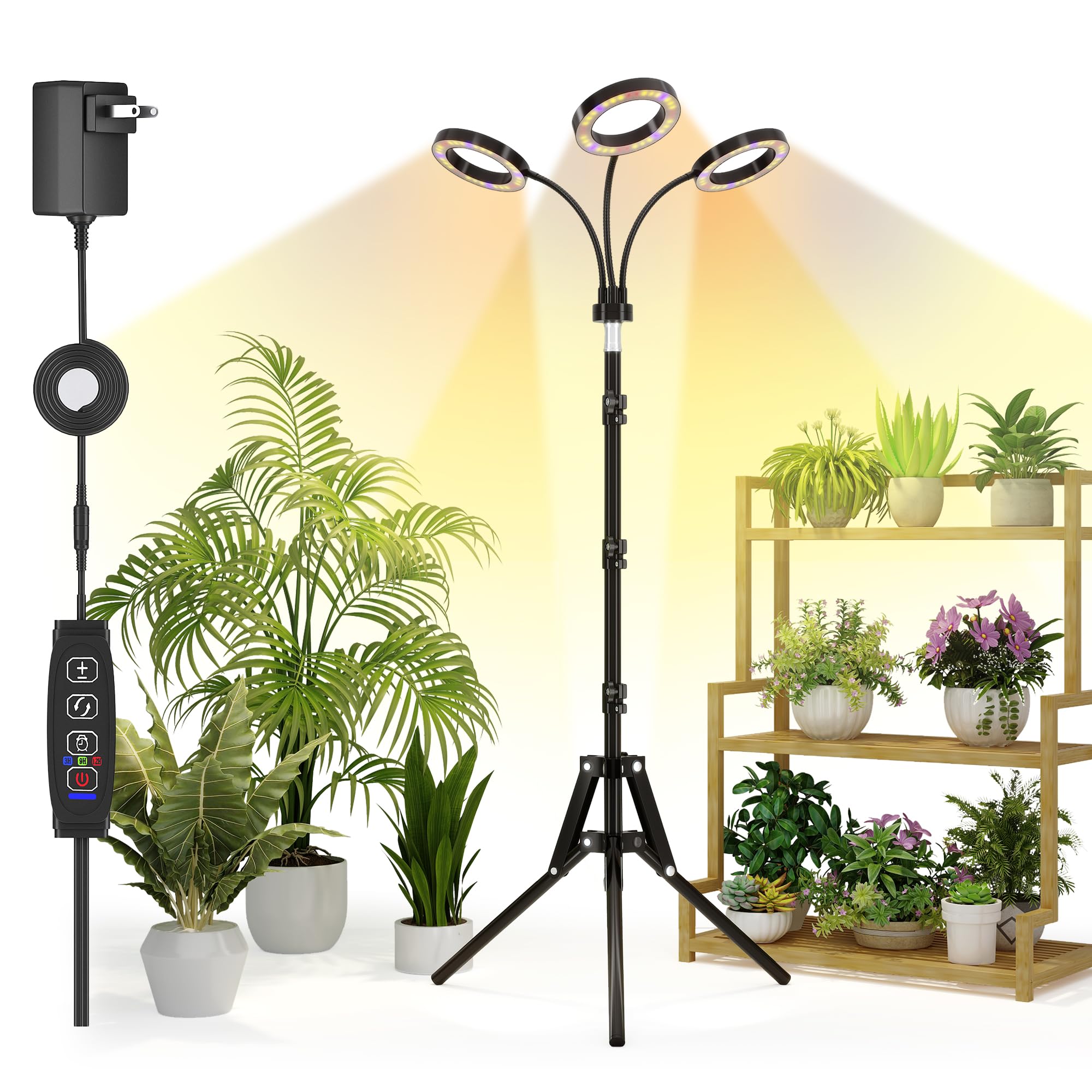 Tmsluody 3-Head Tripod Grow Light