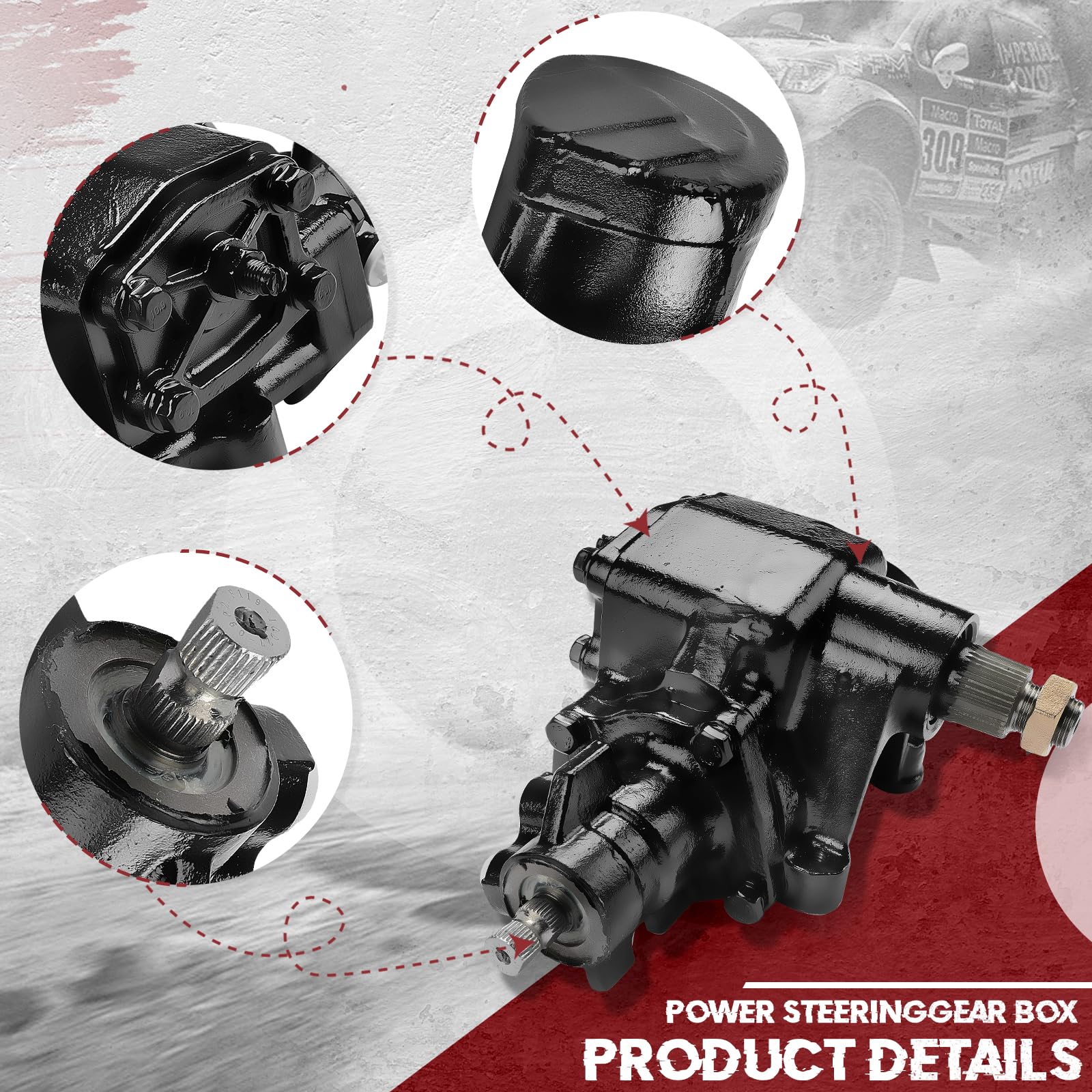 2005 F250 Steering Box Replacement Power Steering Gear Box For 1999-2004 Ford F-250 F-350 F-450 F-550 Super Duty Blue Top