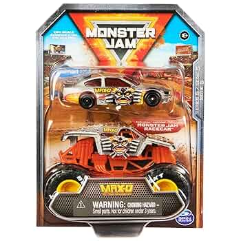 その他 Race Cars &amp; Monster Trucks [DVD] Monster Jam, Official Max-D Exclusive Racecar and Monster