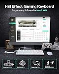 EPOMAKER HE68 Lite Hall Effect Gaming Keyboard, 8k Polling & 128K Scan Rate, 0.005mm Adjustable Trigger, 0.125ms Latency, 5-Layer Sound-Dampened, Snap Key, SOCD, A-RGB, Wired, Mac Software (White)