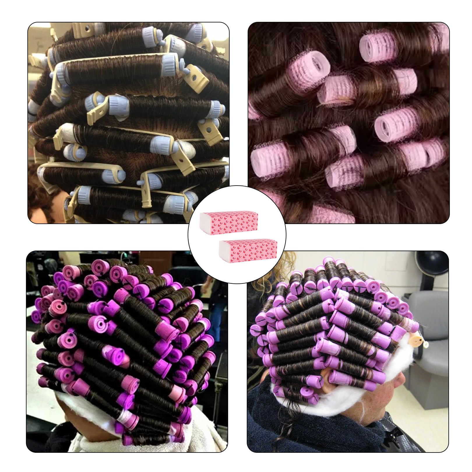 200 Stück Spitzenpapier Dauerwelle,Dauerwellen Set Komplett,Dauerwelle Papier,Haare Perm Papier für Dauerwellenflüssigkeit,Salon Wellpapier Spitzenpapiers,Hair Curling Paper für Home,Barber Shop