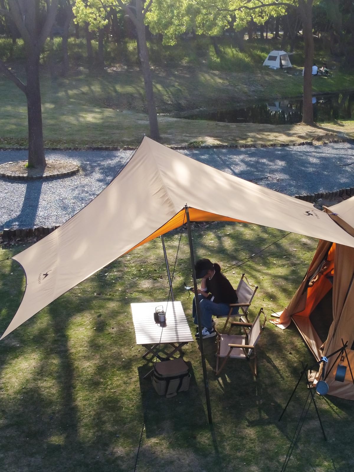 Amazon.co.jp: TOMOUNT タープ TC ポリコットン タープ 420CM