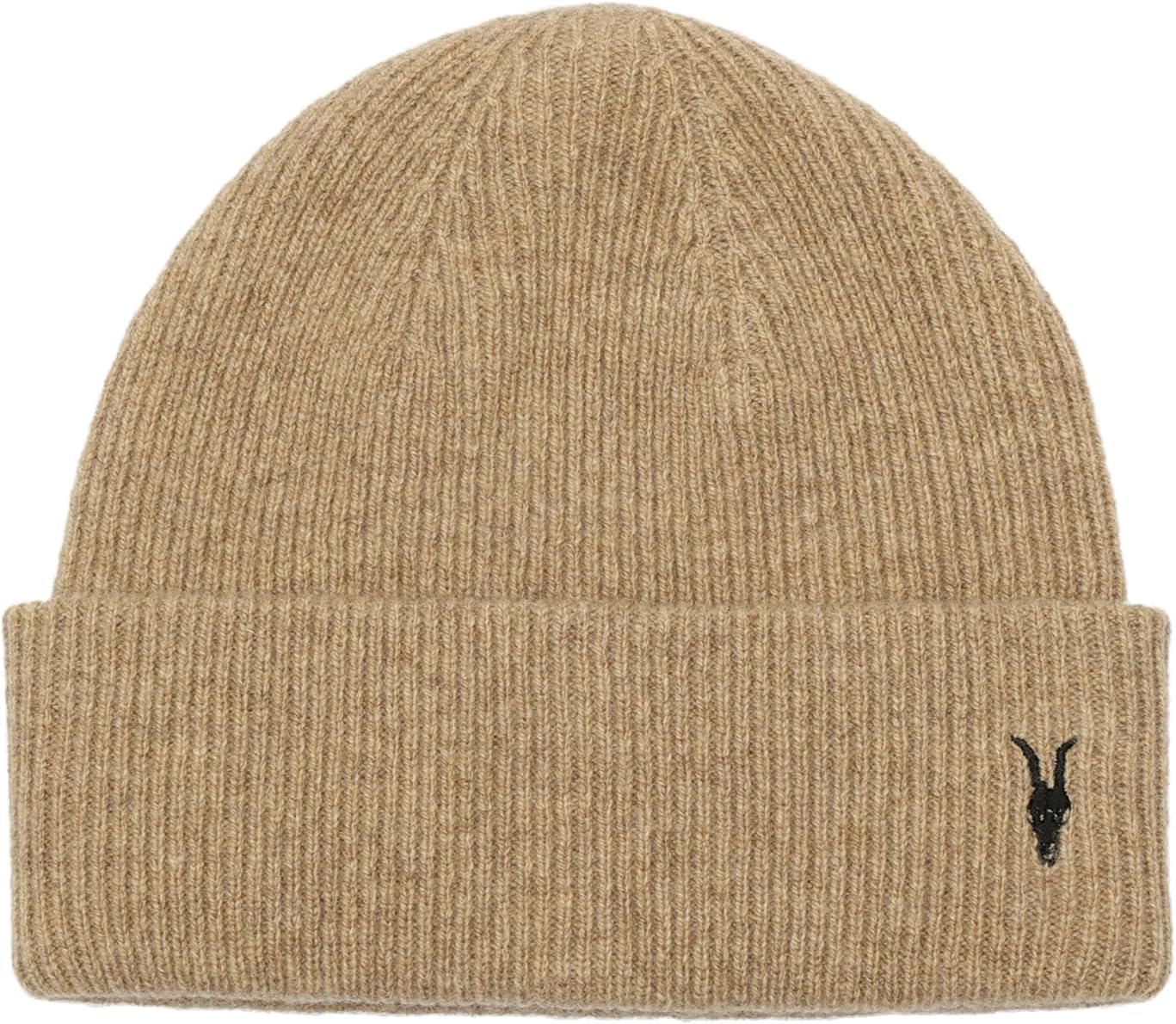 Allsaints Men's Ramskull Embroidered Beanie