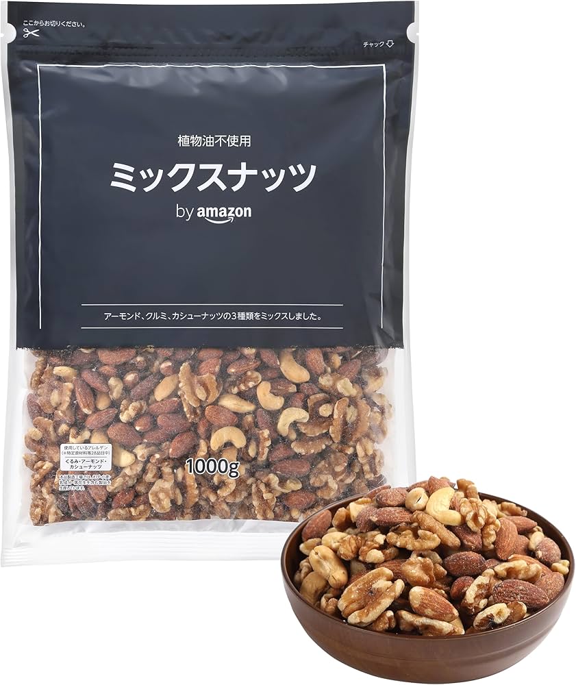生ミックスナッツ 1kg Mix nuts Amazon.co.jp: by Amazon ミックスナッツ 1kg 植物油不使用 無塩 食塩