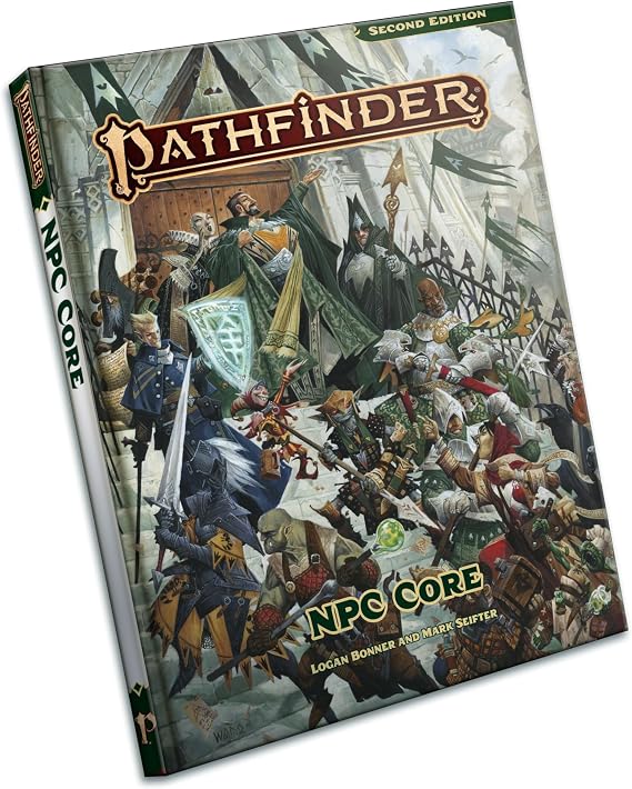 Pathfinder Remastered Second Edition NPC Core, Player Core 2 and Core GM Screen and Two Treasure Chest Buttons