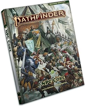 Pathfinder Remastered Second Edition NPC Core, Player Core 2 and Core GM Screen and Two Treasure Chest Buttons