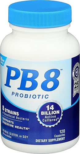 Miniatura 2 de Nutrition Now Probiótico Acidophilus PB8, sin gluten, 120 cápsulas (paquete de 1)