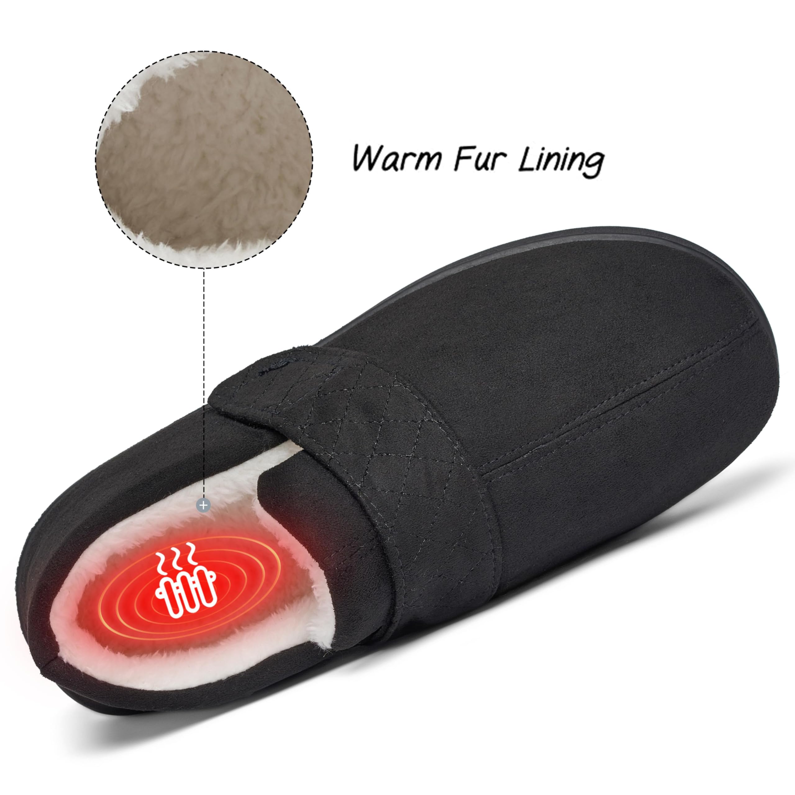 Mishansha Pantofole Uomo Invernali Ciabatte Donna Memory Foam Pantofola Caldo 36-49 EU