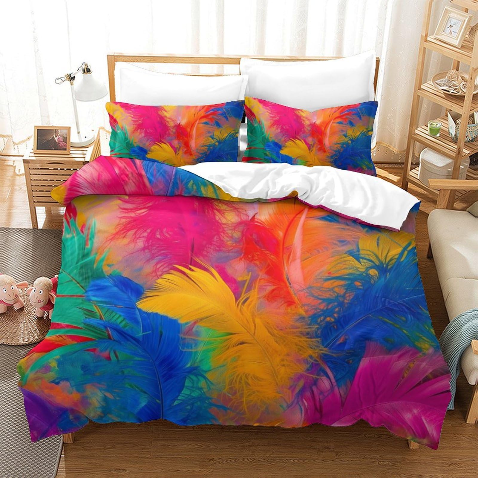 Housse de couette 220x240 enfants parure de lit microfibre 3D
