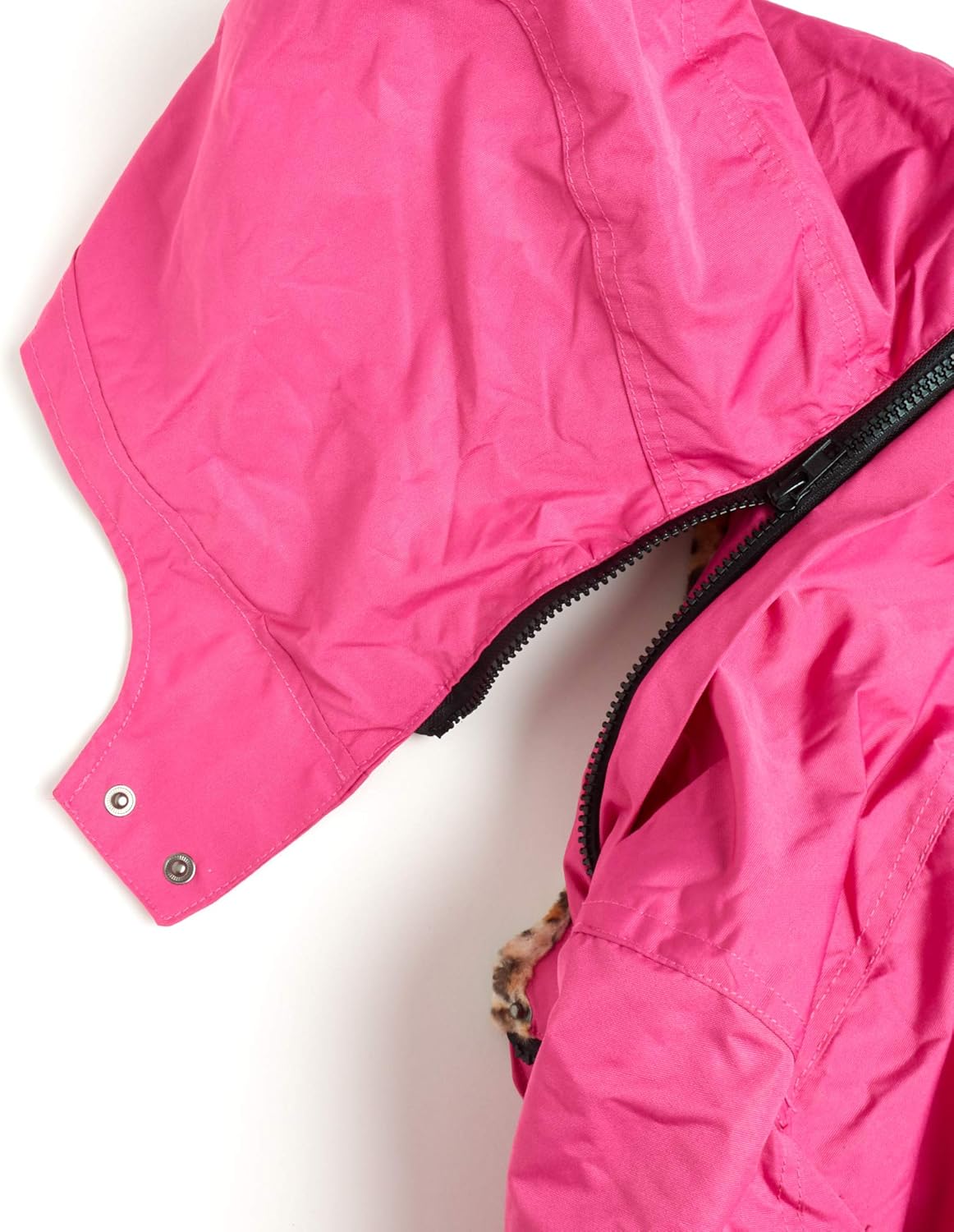 URBAN REPUBLIC Girls’ Winter Coat – Leopard Print Fur Lined Heavyweight Parka Jacket with Removable Hood: Clothing, Shoes & Jewelry