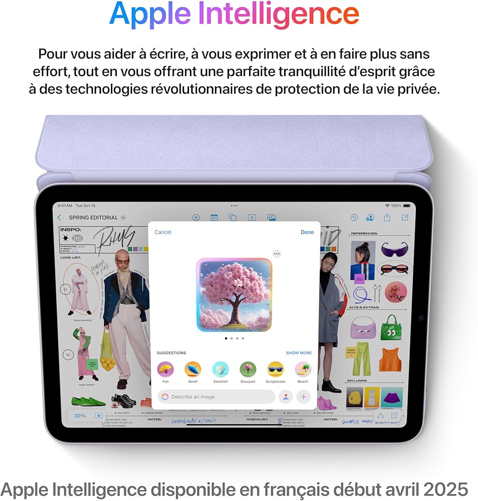 Apple iPad Mini (A17 Pro) : Écran Liquid Retina 8,3 Pouces, 256 Go