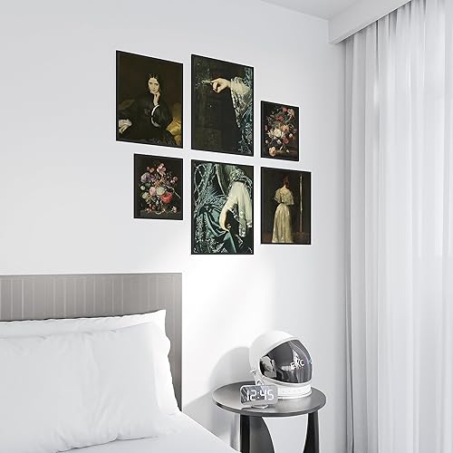 Miniatura 6 de EXCOOL CLUB Decoración gótica victoriana para el hogar, decoración de pared victoriana antigua de 12 x 16 pulgadas, decoración de habitación de