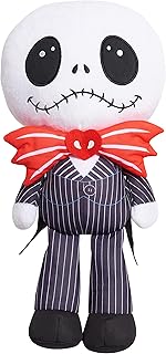 NIGHTMARE BEFORE CHRISTMAS Disney Tim Burton’s Valentine Large Plush Jack Skellington, Officially Licensed Kids Toys for Ages 3 Up by Just Play