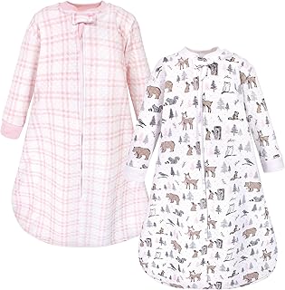 Hudson Baby Unisex Baby Premium Quilted Long Sleeve Sleeping Bag and Wearable Blanket