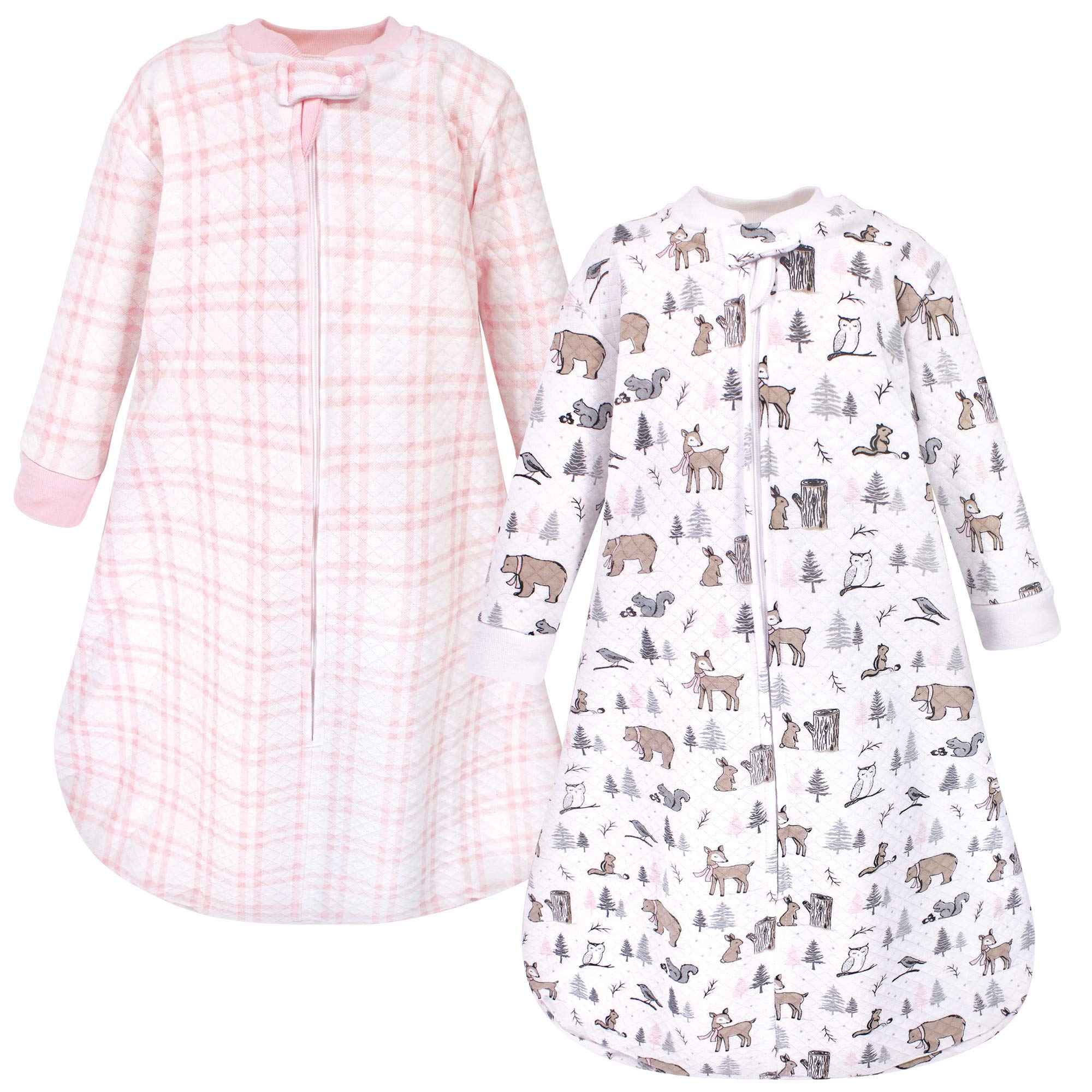 Hudson Baby Unisex Baby Premium Quilted Long Sleeve Sleeping Bag and Wearable Blanket