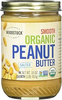 Woodstock Organic Peanut Butter, Smooth, 16 oz