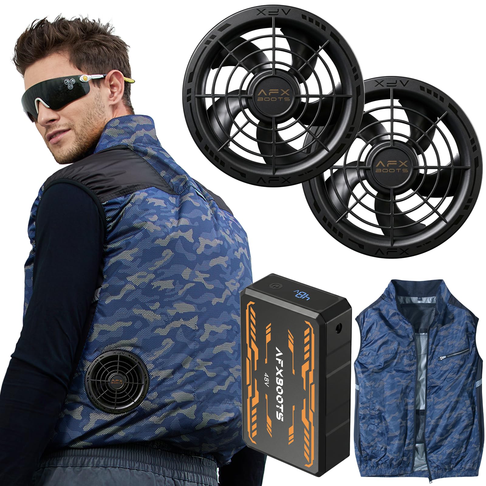 Amazon.co.jp: [LABWIND] ファン付きベスト【2026業界最強48V 223L/S