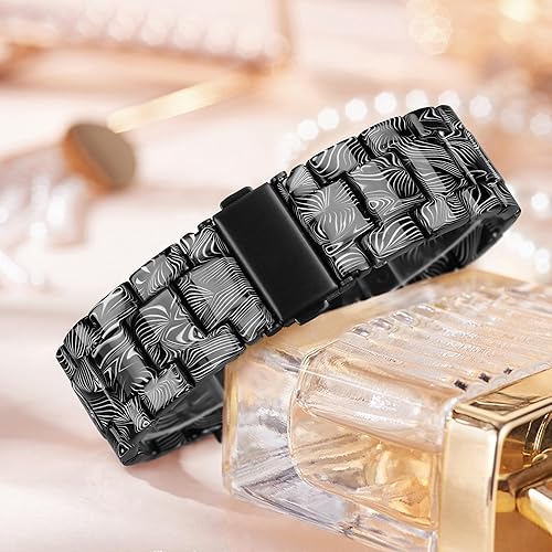 Miniatura 245 de Lightweight Resin Band For Apple Watch Series 11 10 SE 9 8 7 6 5 4 3 2 1 Ultra 3 2, Fashion Adjustable Replacement Strap for iWatch Bands 38mm 40mm