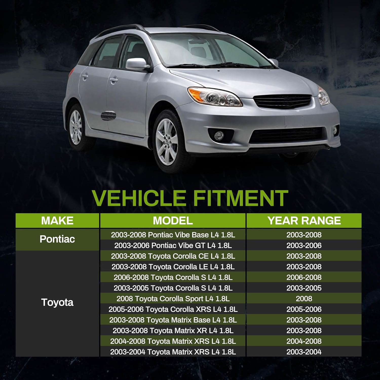 AUTOSAVER88 Radiator Compatible with 2003 2004 2005 2006 2007 2008 Corolla Matrix Pontiac Vibe 1.8L L4