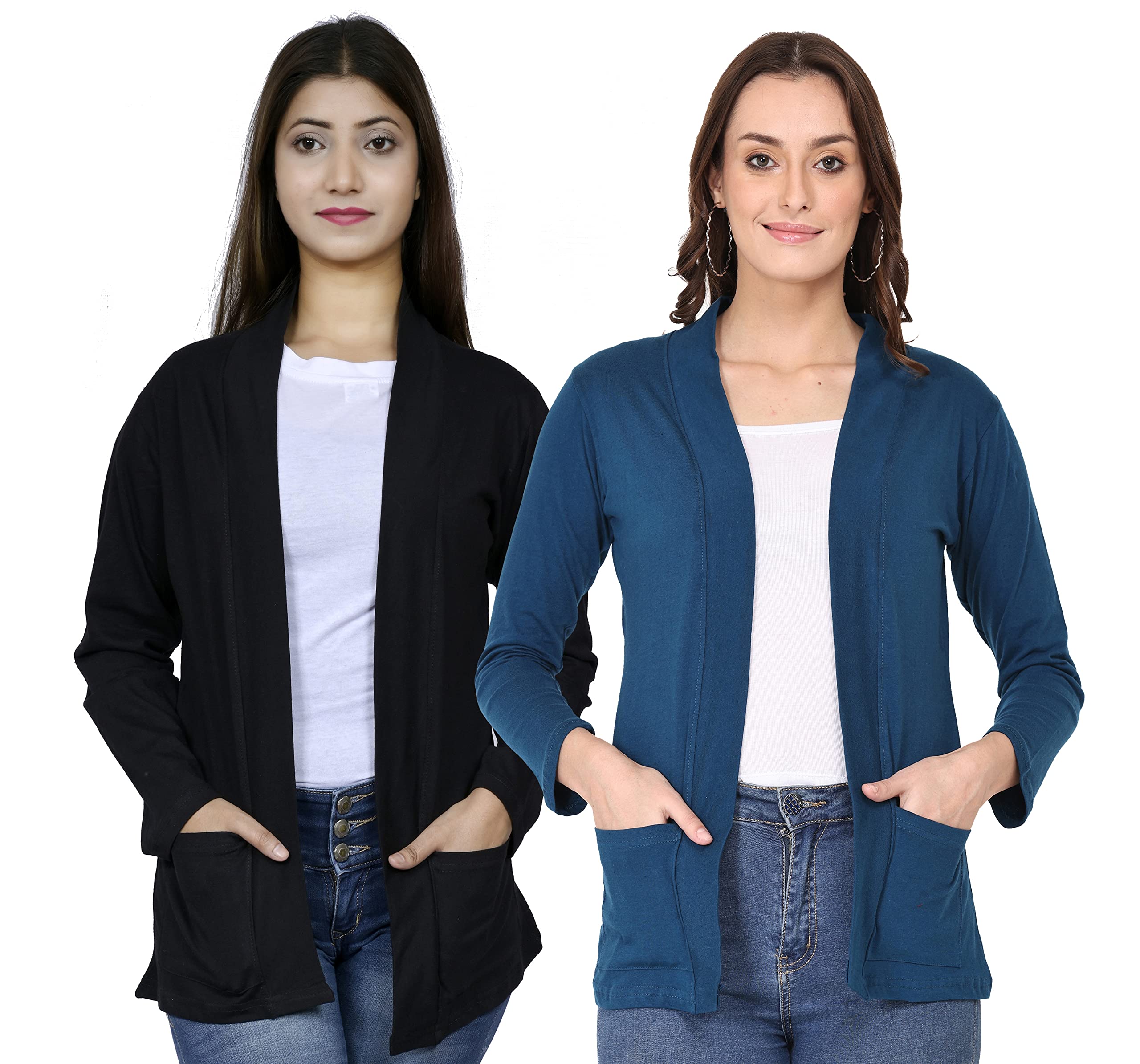 kg best collection Women Pocket Shrug Pack of Two-picture-22