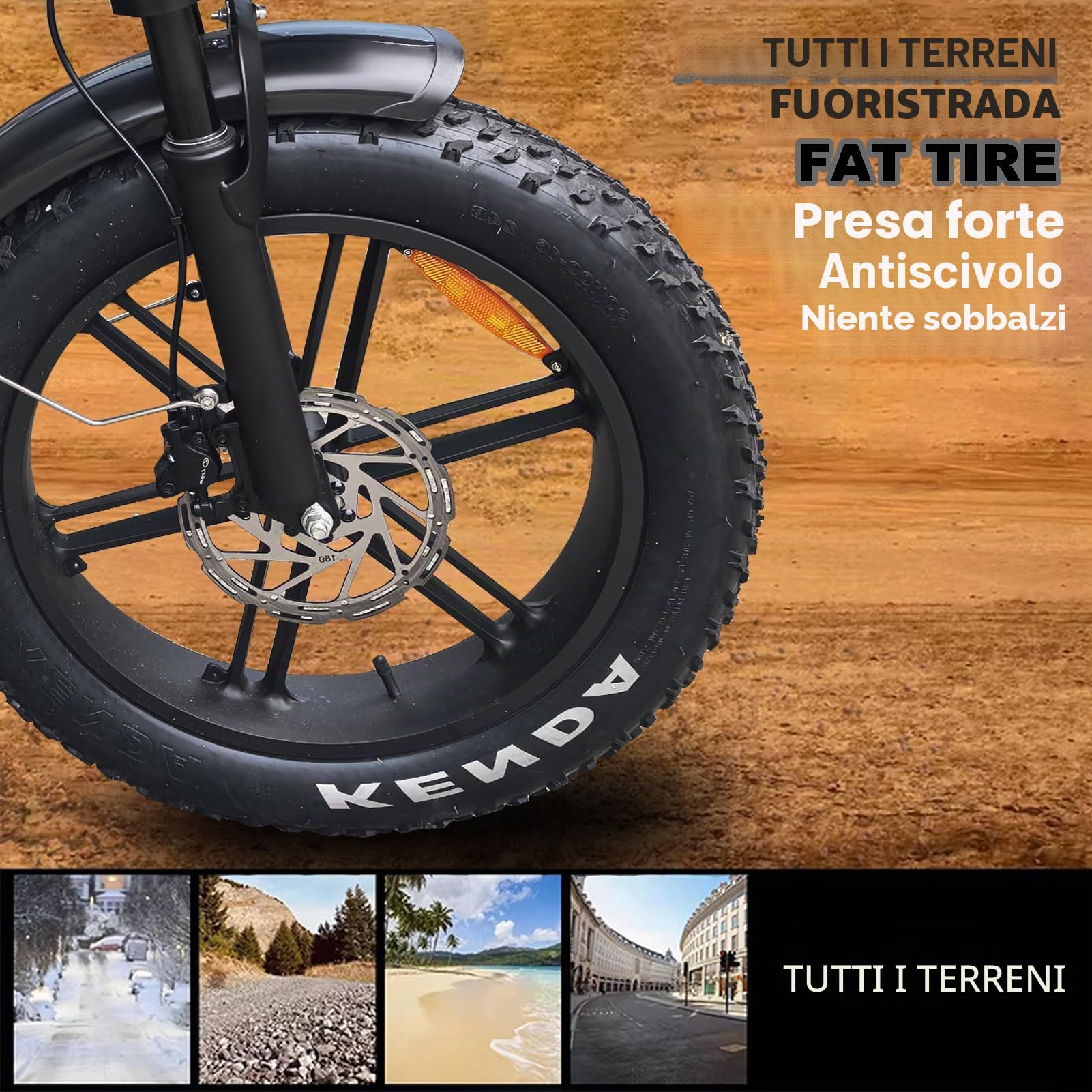 20 pollici 4.0 Fat Tire E-Bike Cargo per adulti, potente motore 48V brushless e-bike, telaio in lega di alluminio, forcella di sospensione bici elettrica con portapacchi per uomo e donna