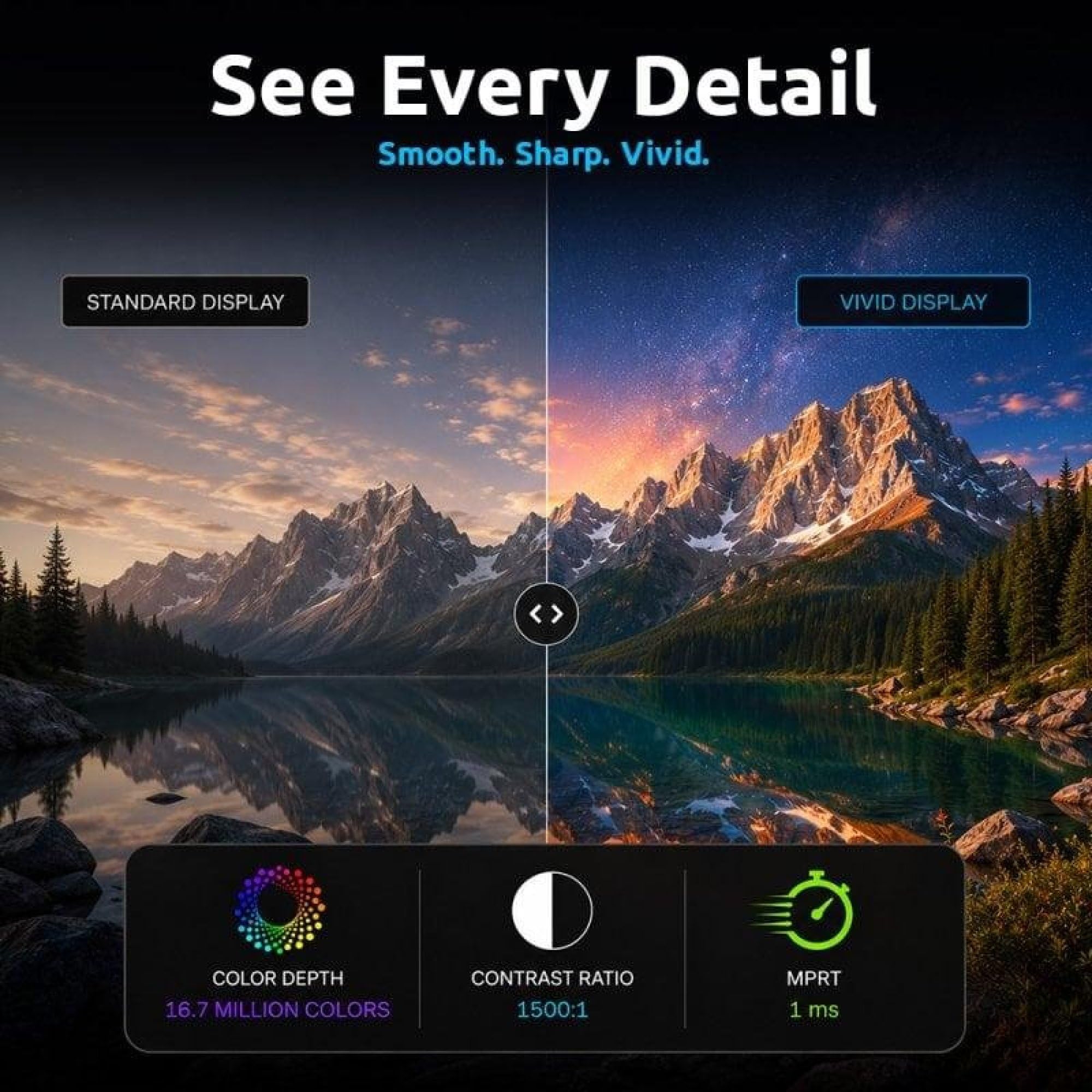Alurin CoreVision, Moniteur Gaming 27" FHD IPS 144Hz 1ms Adaptive Sync