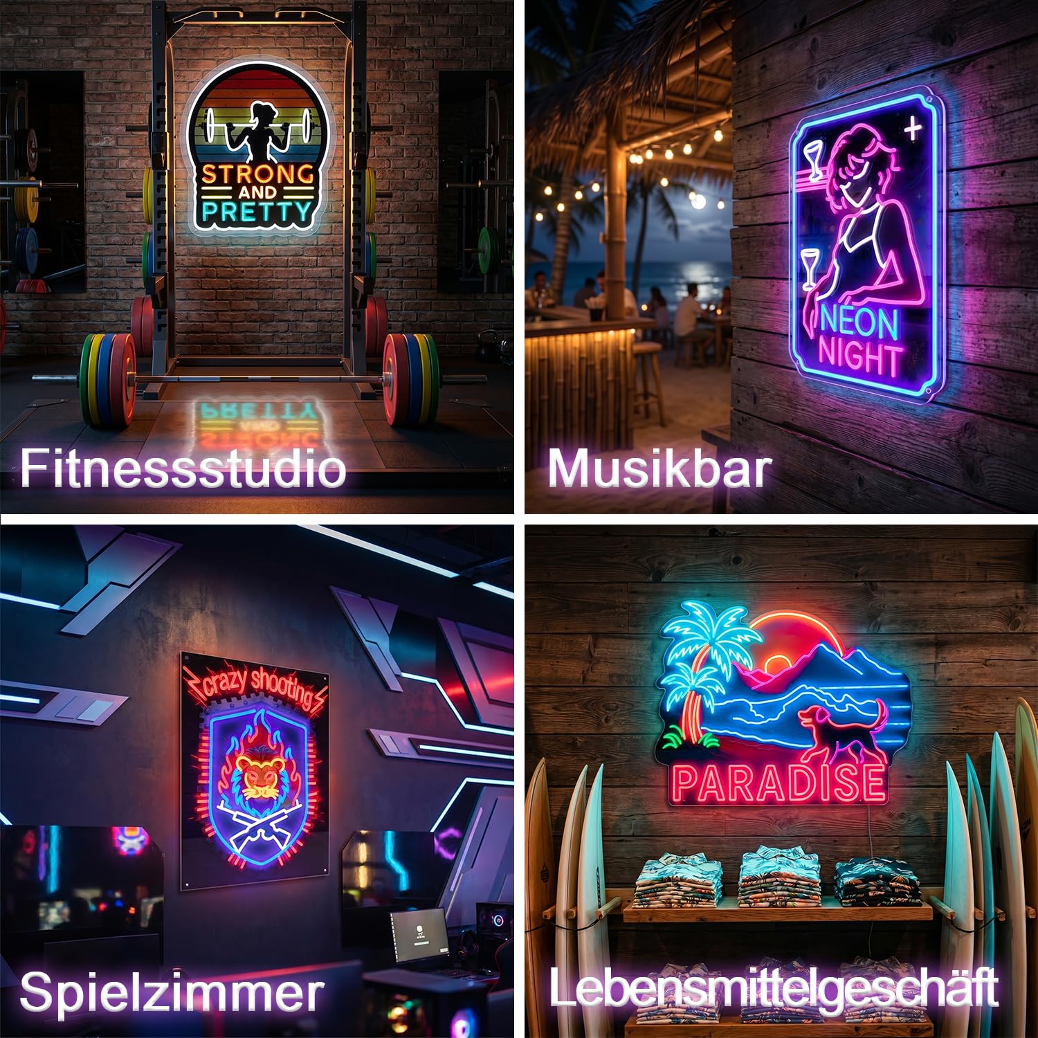 Logo Neon Schild Personalisiert UV-gedrucktes LED Leuchtschilder für Geschäft, Großes Logo Neonlichtschild Personalisiert für Bar, Beauty Salon, Büro, Nagelstudio, Wanddekoration