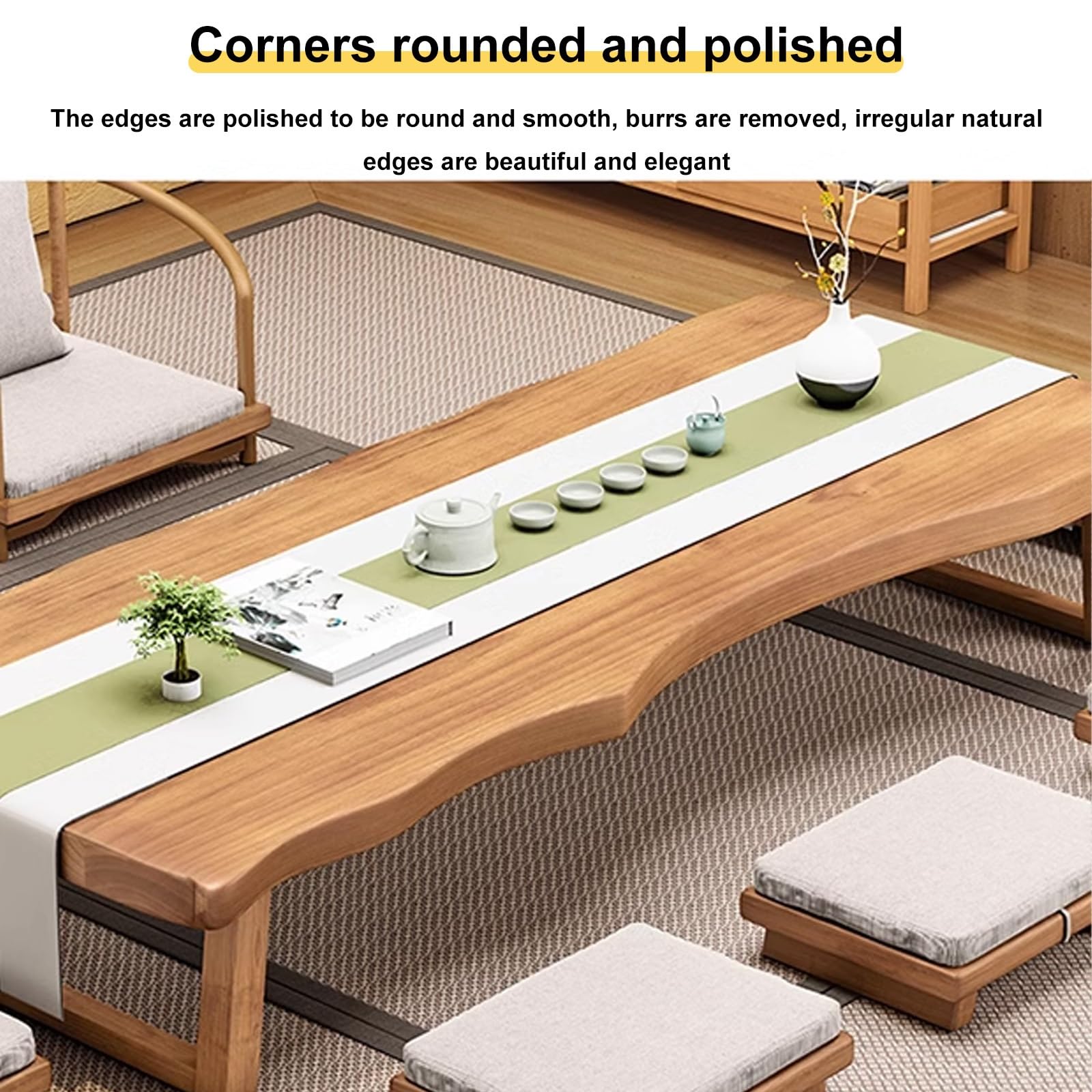 Amazon.com: BELELUCKY Solid Wood Japanese Floor Table for