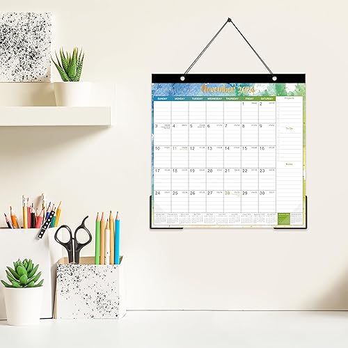 Miniatura 8 de Calendario magnético para refrigerador, calendario magnético 2024, enero 2024 a diciembre de 2024, 10 x 10 pulgadas, calendario de refrigerador 2024